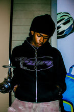 Load image into Gallery viewer, Rafa Rare Full Zip Rhinestone Hoodie