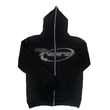 Load image into Gallery viewer, Rafa Rare Full Zip Rhinestone Hoodie